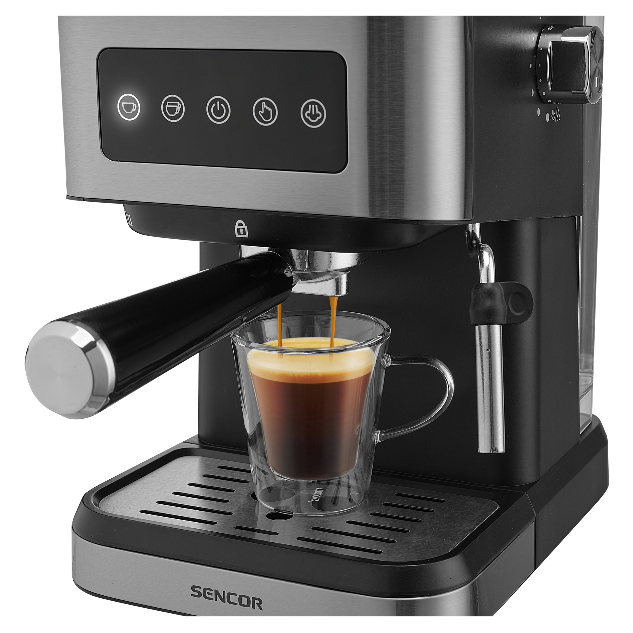 KRONA Espresso Kaffeemaschine Inox 20 Bar